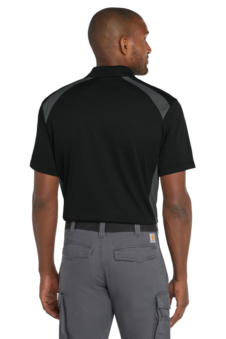 CornerStone Select Snag-Proof Two Way Colorblock Pocket Polo. CS416