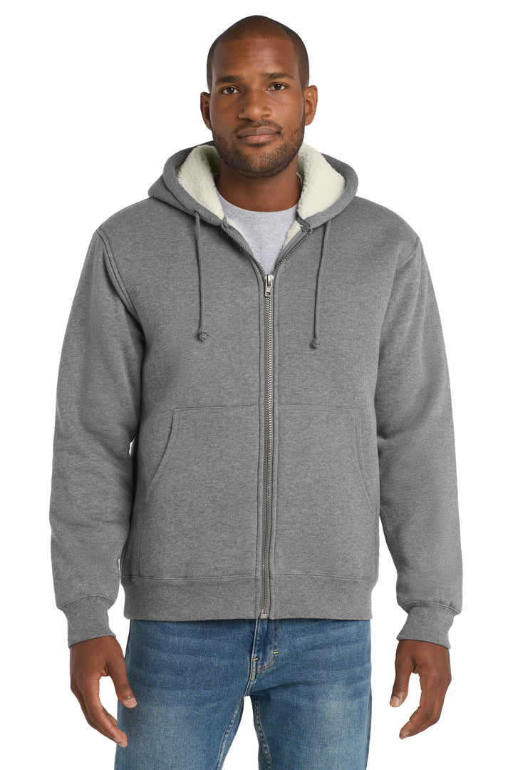 CornerStone Heavyweight Sherpa-Lined Hooded Fleece Jacket. CS625