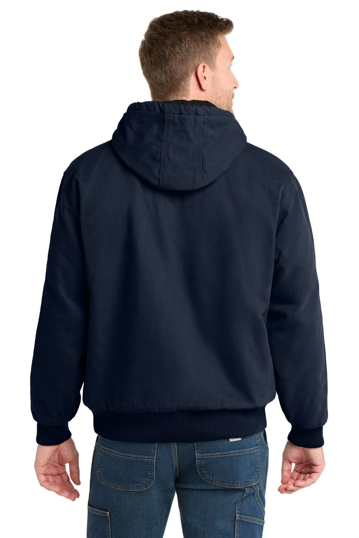 CornerStone Washed Duck Cloth Insulated Hooded Work Jacket. CSJ41