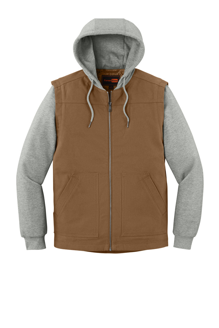CornerStone Duck Fleece Full-Zip Hooded Jacket CSJ42