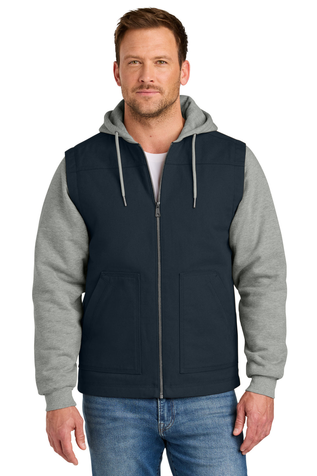 CornerStone Duck Fleece Full-Zip Hooded Jacket CSJ42