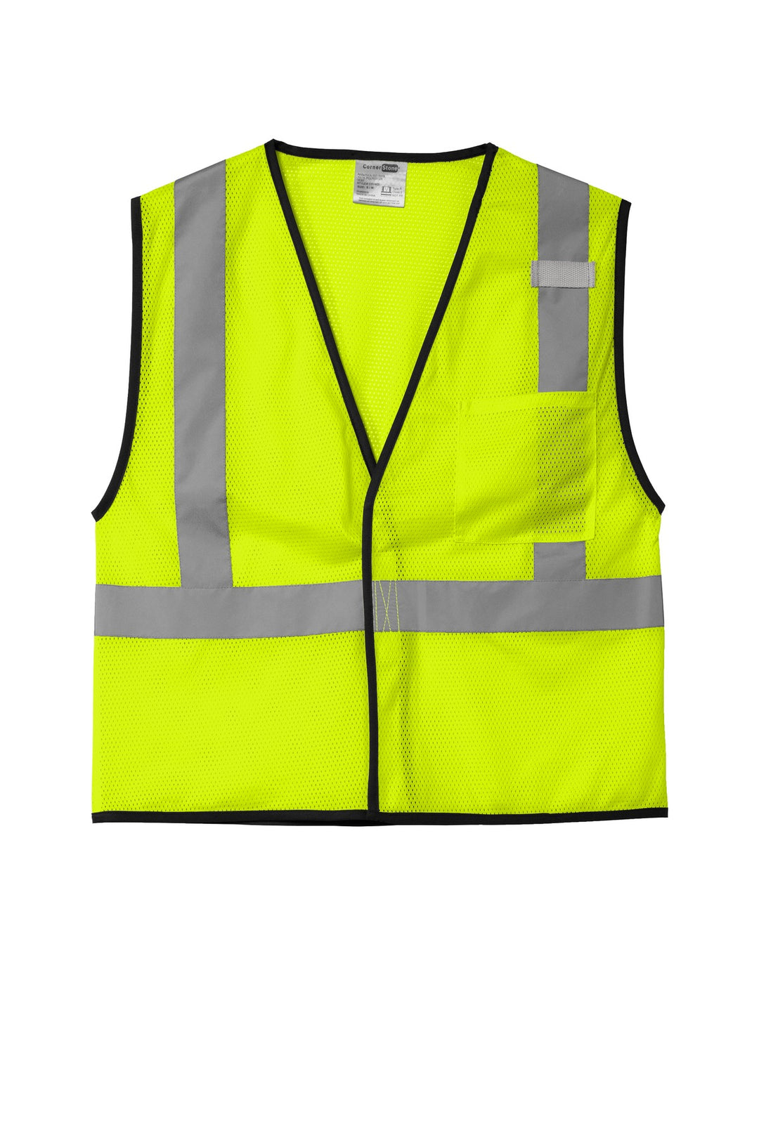 CornerStone  ANSI 107 Class 2 Economy Mesh One-Pocket Vest. CSV100