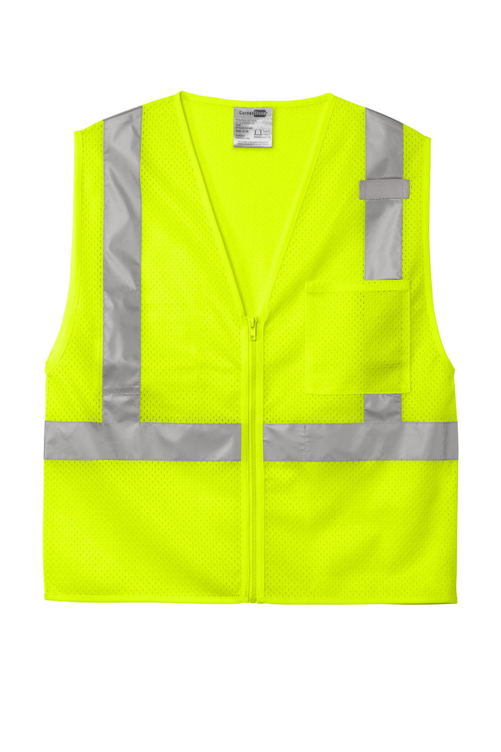 CornerStone  ANSI 107 Class 2 Mesh Zippered Vest. CSV102