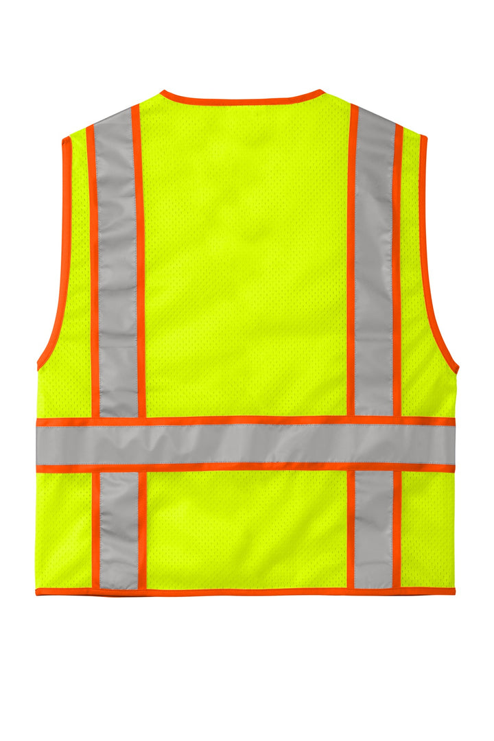 CornerStone  ANSI 107 Class 2 Mesh Zippered Two-Tone Vest. CSV103