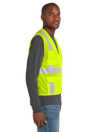 CornerStone  ANSI 107 Class 2 Mesh Six-Pocket Zippered Vest. CSV104