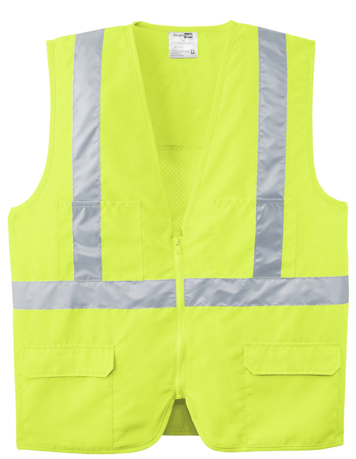 CornerStone - ANSI 107 Class 2 Mesh Back Safety Vest. CSV405