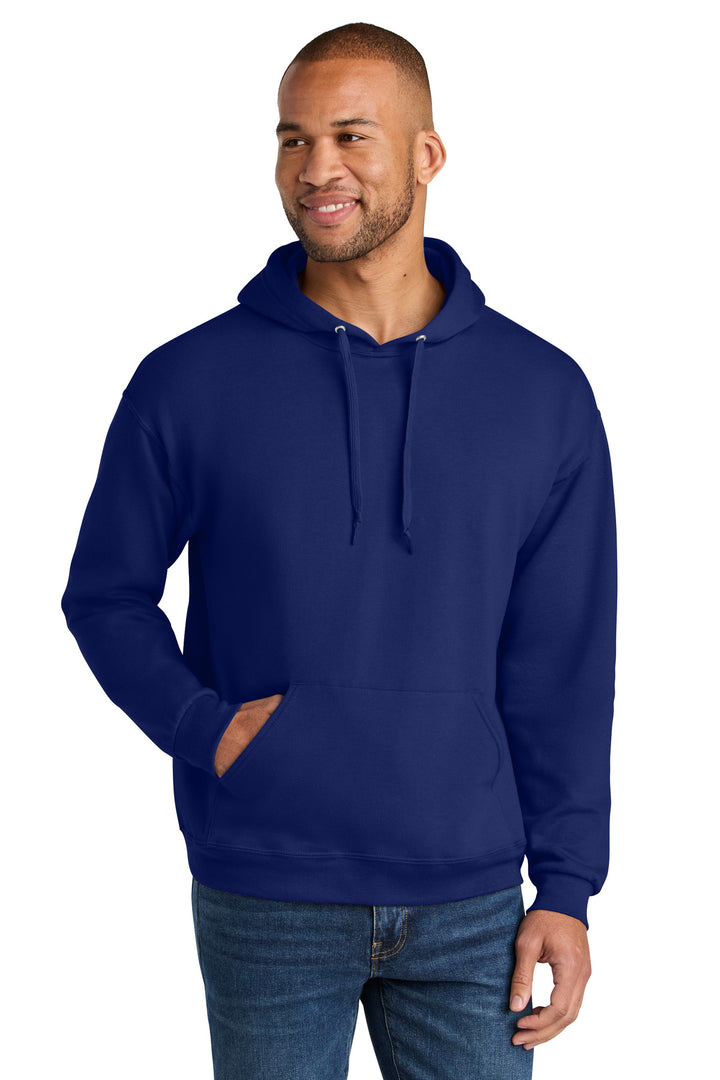 Jerzees Ultimate Unisex CVC Ring Spun Hooded Sweatshirt IC49M