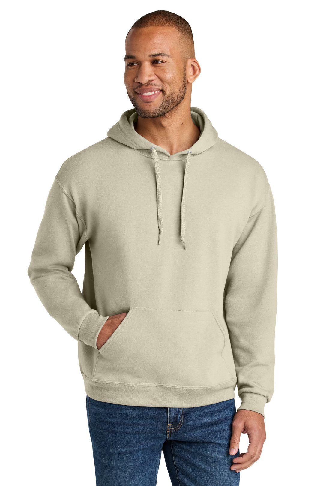 Jerzees Ultimate Unisex CVC Ring Spun Hooded Sweatshirt IC49M