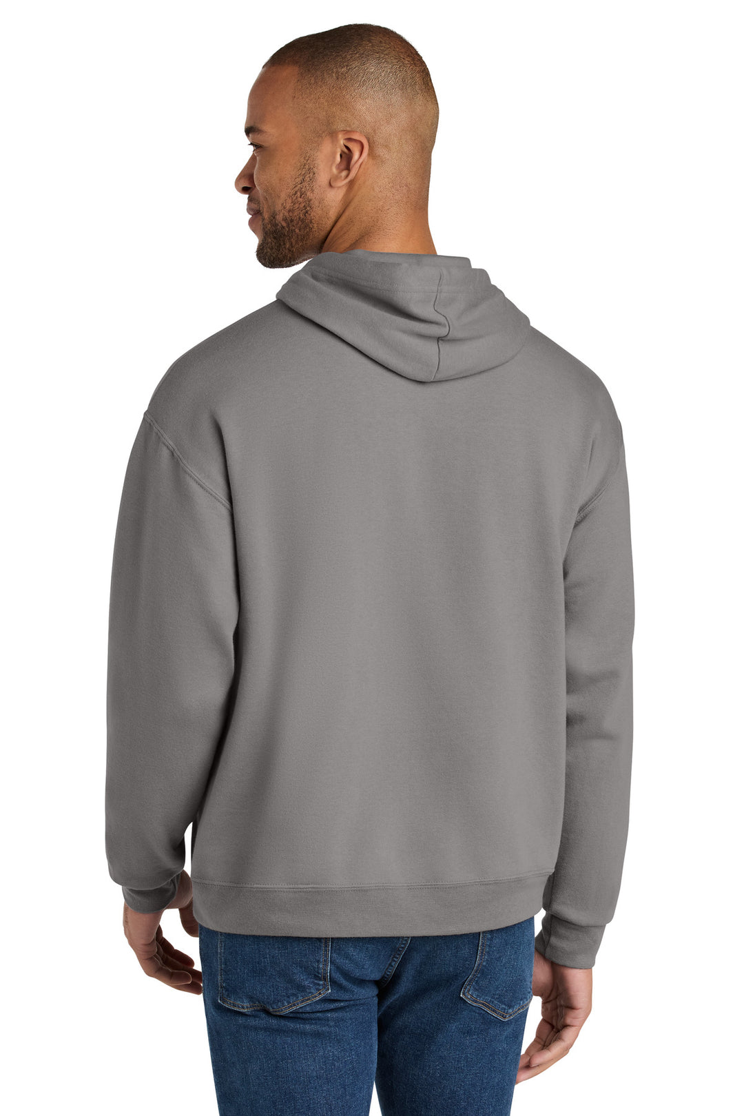 Jerzees Ultimate Unisex CVC Ring Spun Hooded Sweatshirt IC49M