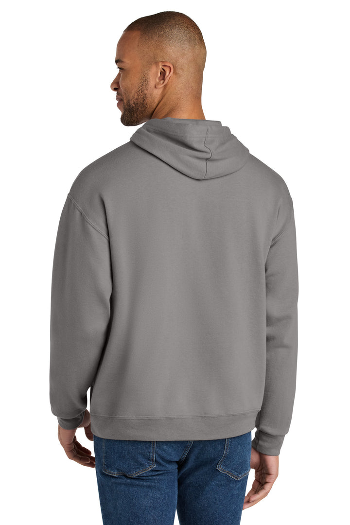 Jerzees Ultimate Unisex CVC Ring Spun Hooded Sweatshirt IC49M