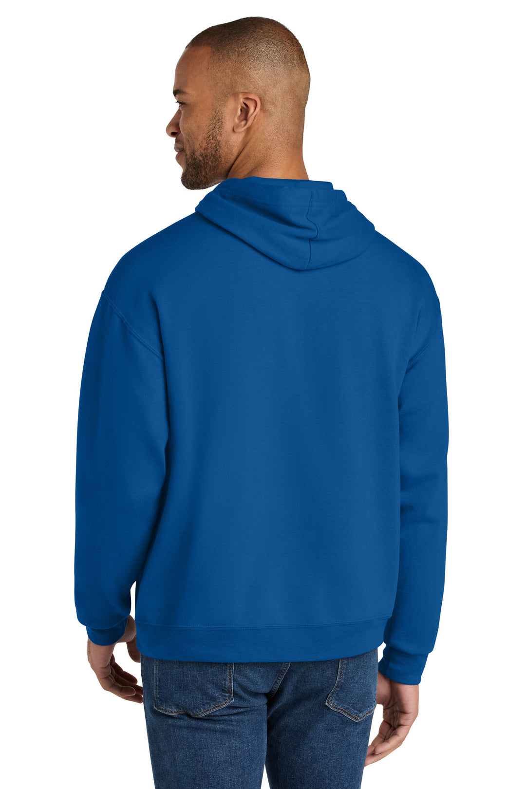 Jerzees Ultimate Unisex CVC Ring Spun Hooded Sweatshirt IC49M