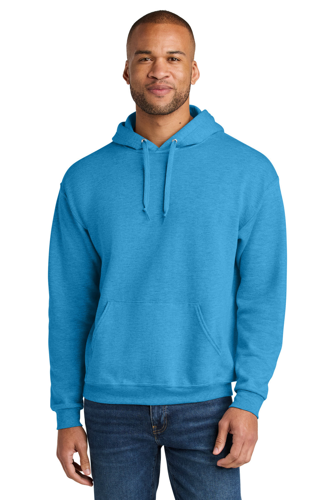 Jerzees Ultimate Unisex CVC Ring Spun Hooded Sweatshirt IC49M