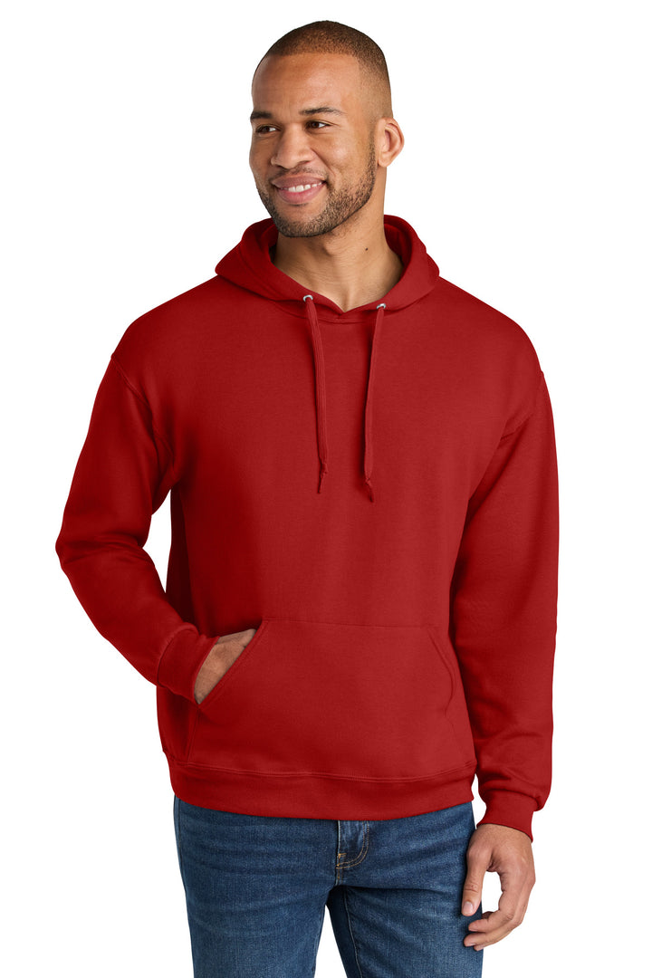 Jerzees Ultimate Unisex CVC Ring Spun Hooded Sweatshirt IC49M