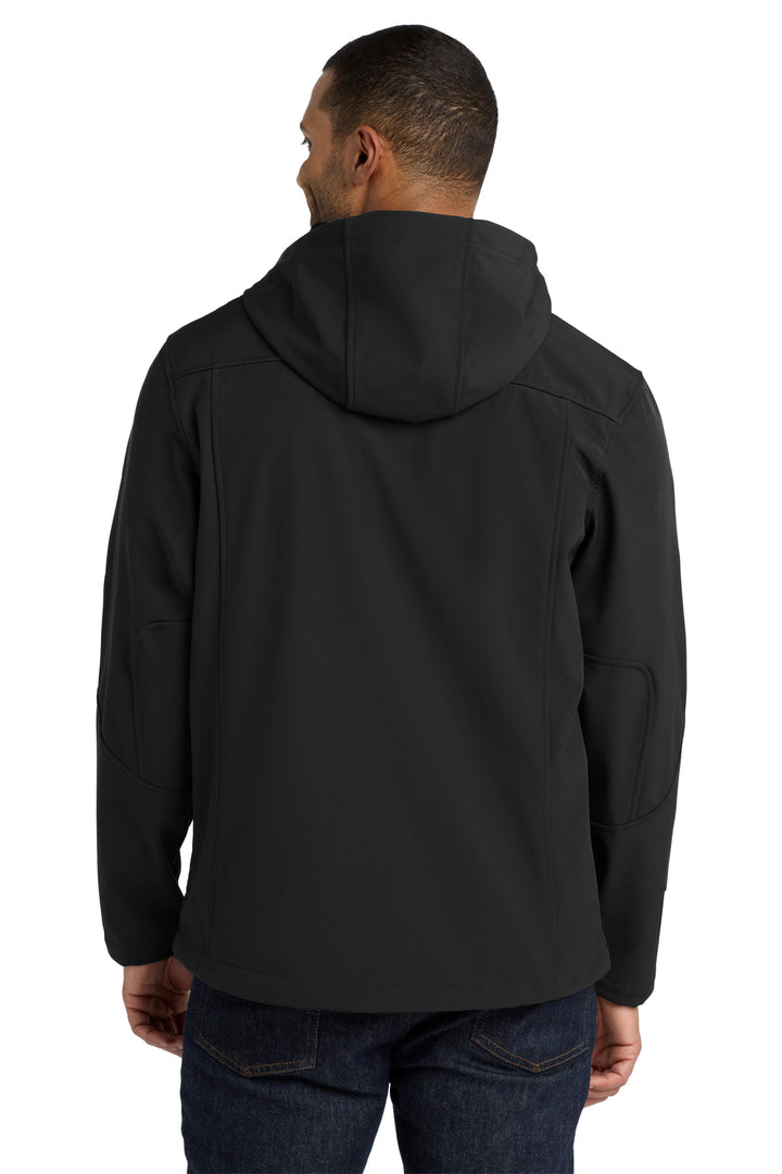 Port Authority Textured Hooded Soft Shell Jacket. J706