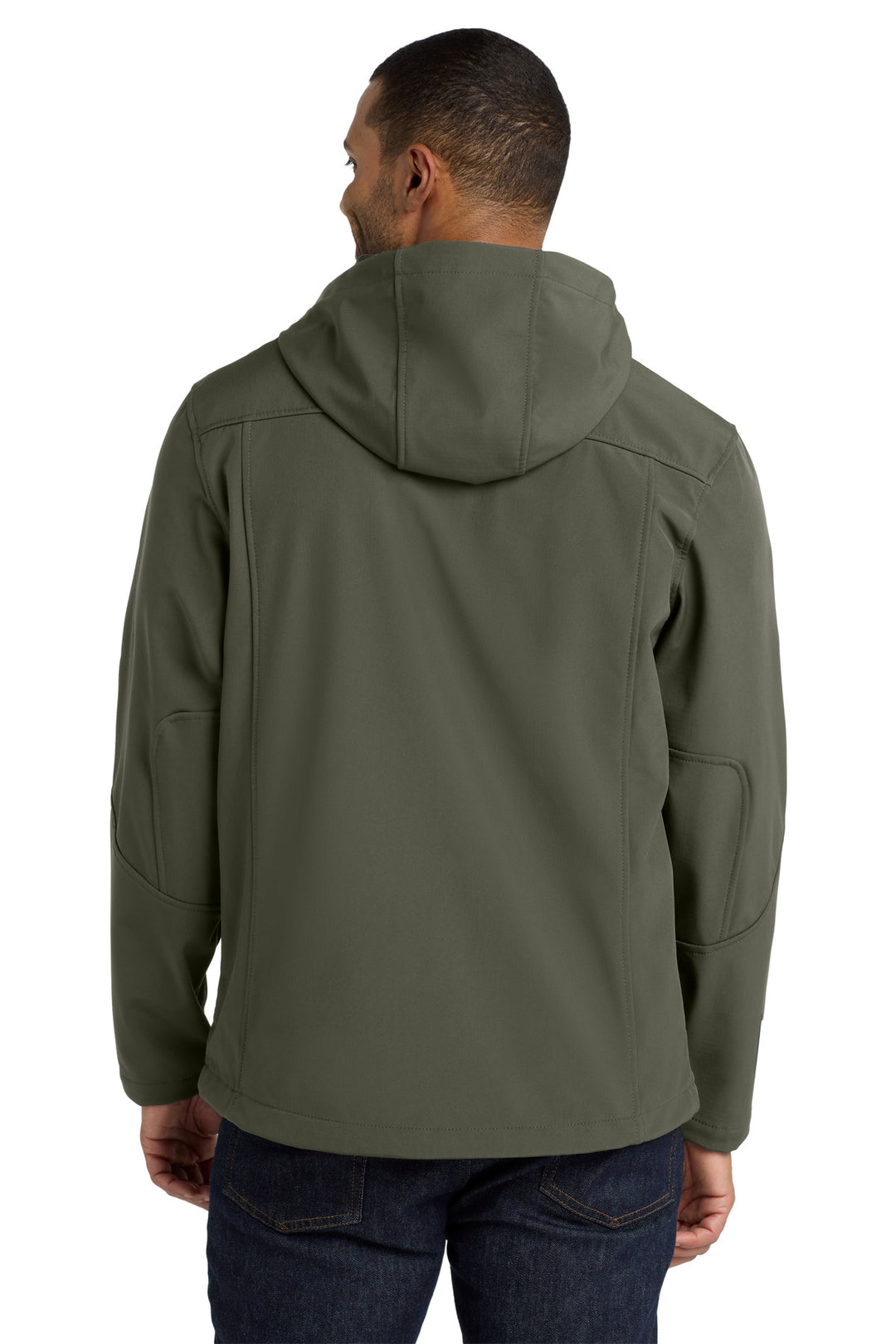 Port Authority Textured Hooded Soft Shell Jacket. J706