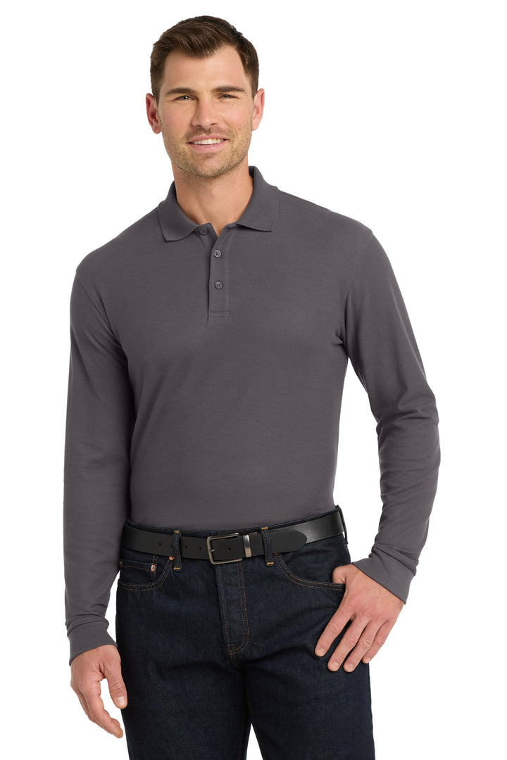 Port Authority Long Sleeve Core Classic Pique Polo. K100LS