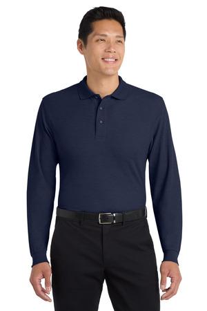 Port Authority Silk Touch Long Sleeve Polo.  K500LS