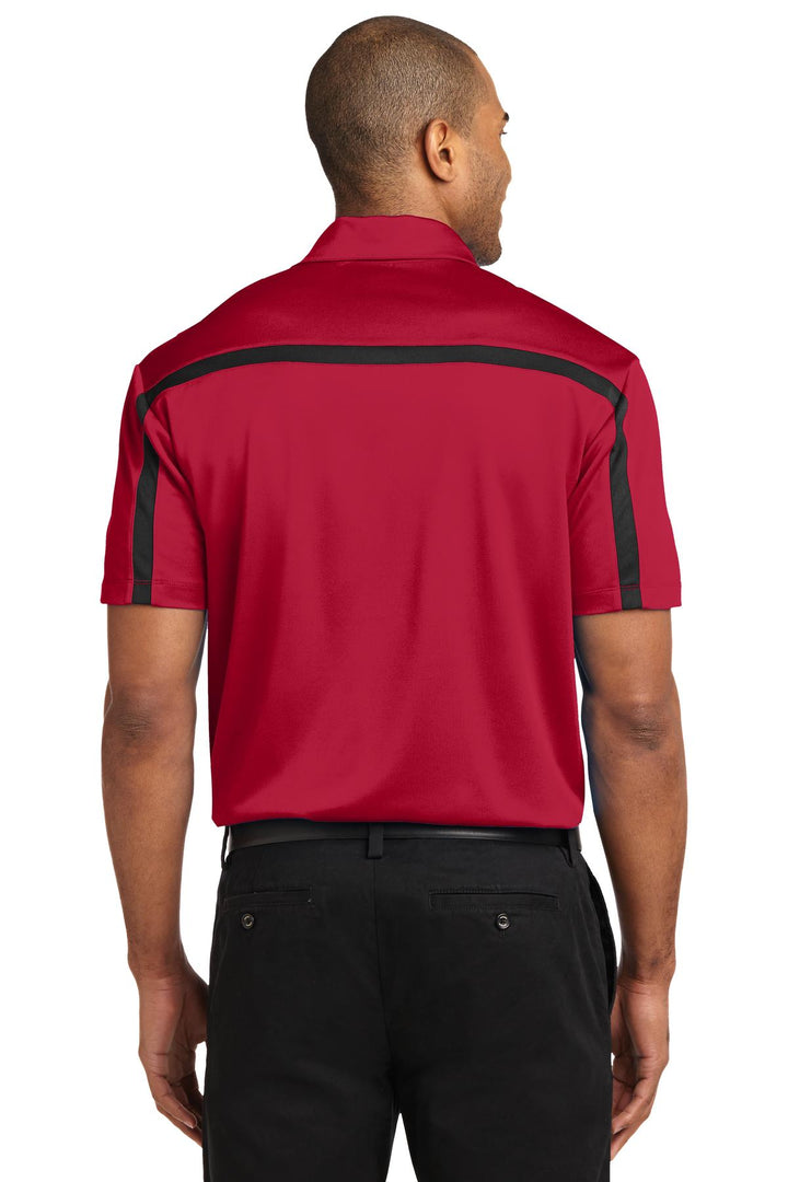 Port Authority Silk Touch Performance Colorblock Stripe Polo. K547