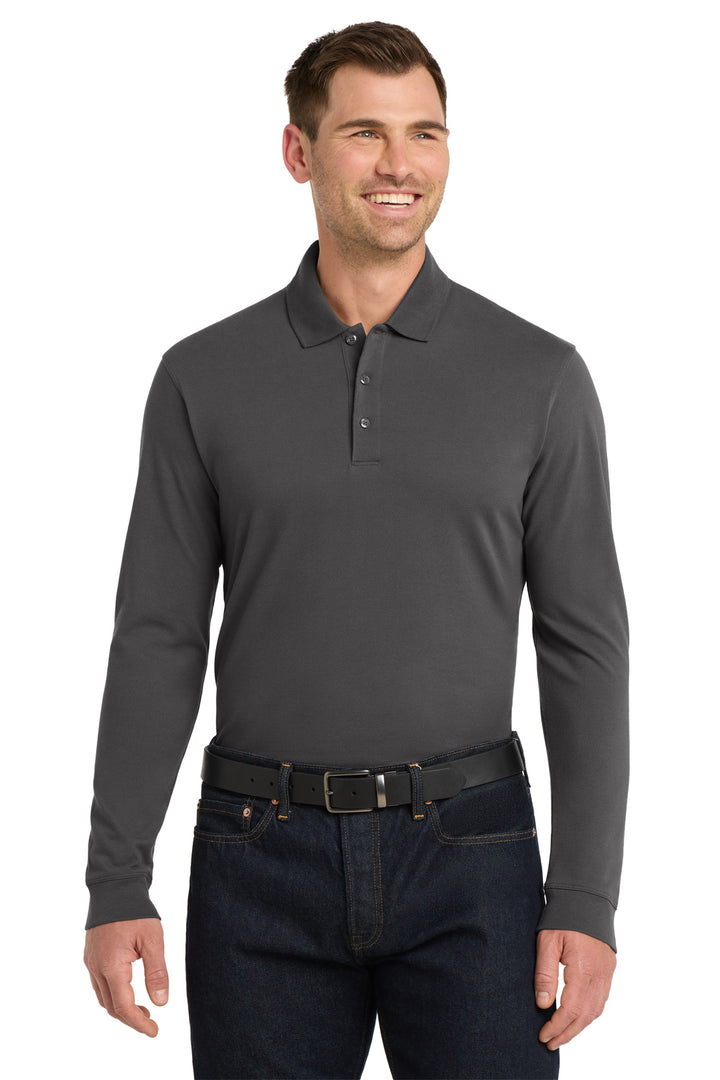 Port Authority EZCotton Long Sleeve Polo. K8000LS
