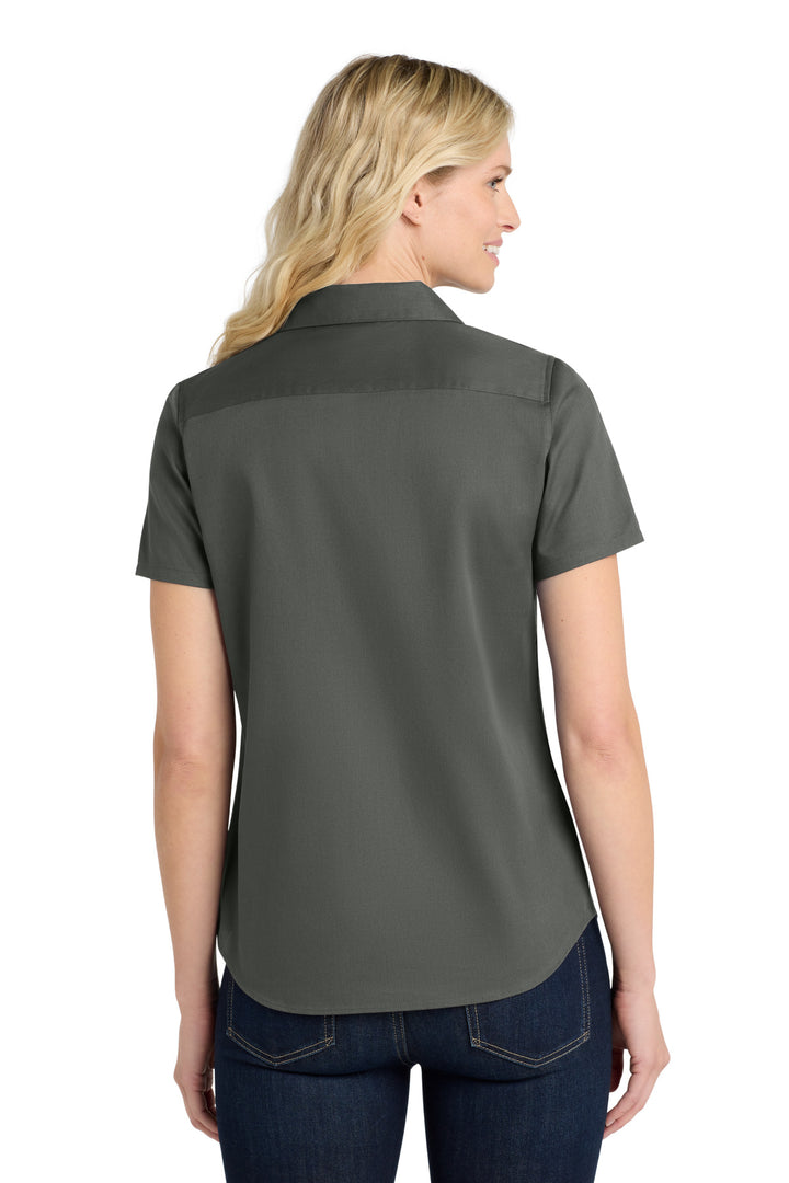 Port Authority Women's Short Sleeve SuperPro ReactTwill Shirt. LW809