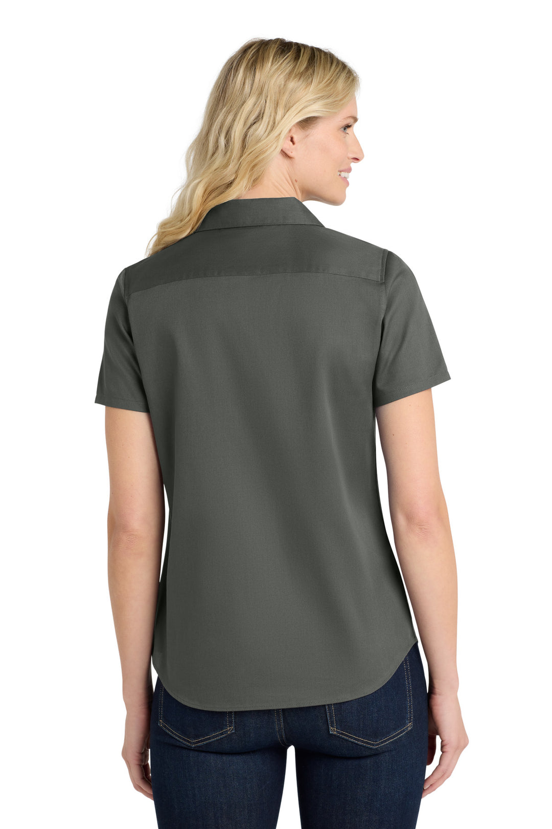 Port Authority Women's Short Sleeve SuperPro ReactTwill Shirt. LW809