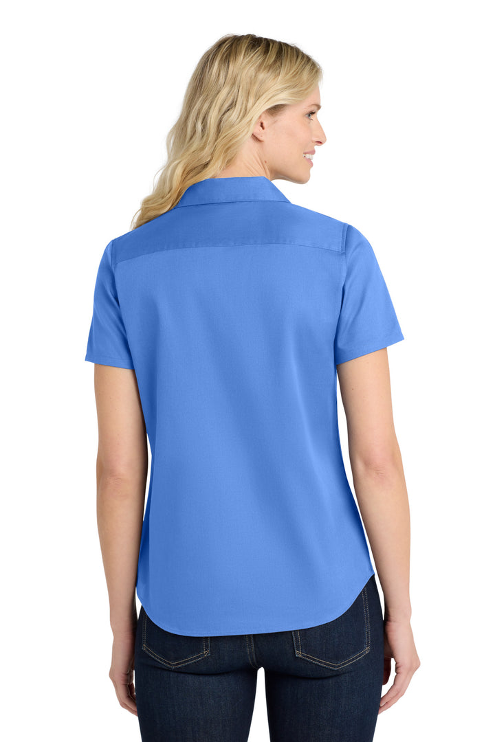 Port Authority Women's Short Sleeve SuperPro ReactTwill Shirt. LW809