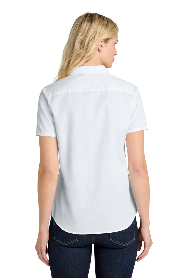 Port Authority Women's Short Sleeve SuperPro ReactTwill Shirt. LW809
