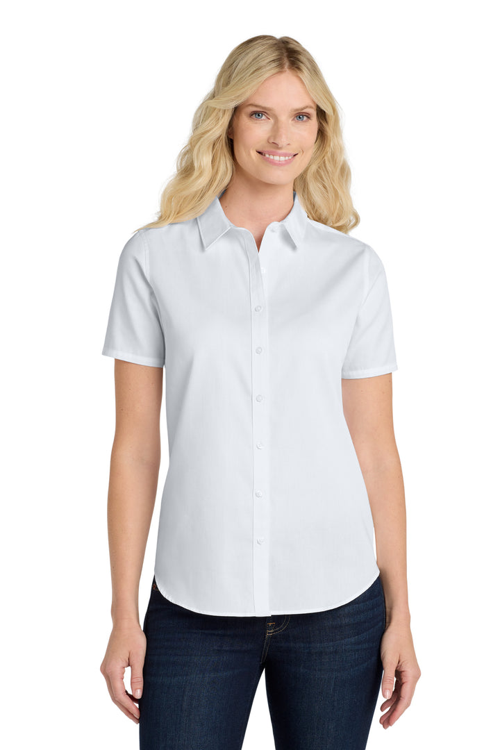 Port Authority Women's Short Sleeve SuperPro ReactTwill Shirt. LW809