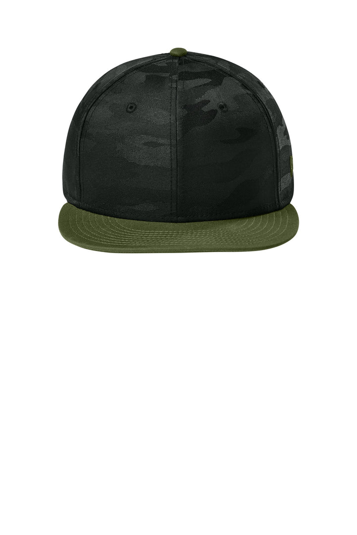 New Era  Camo Flat Bill Snapback Cap NE407