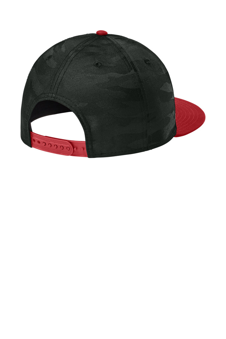New Era  Camo Flat Bill Snapback Cap NE407