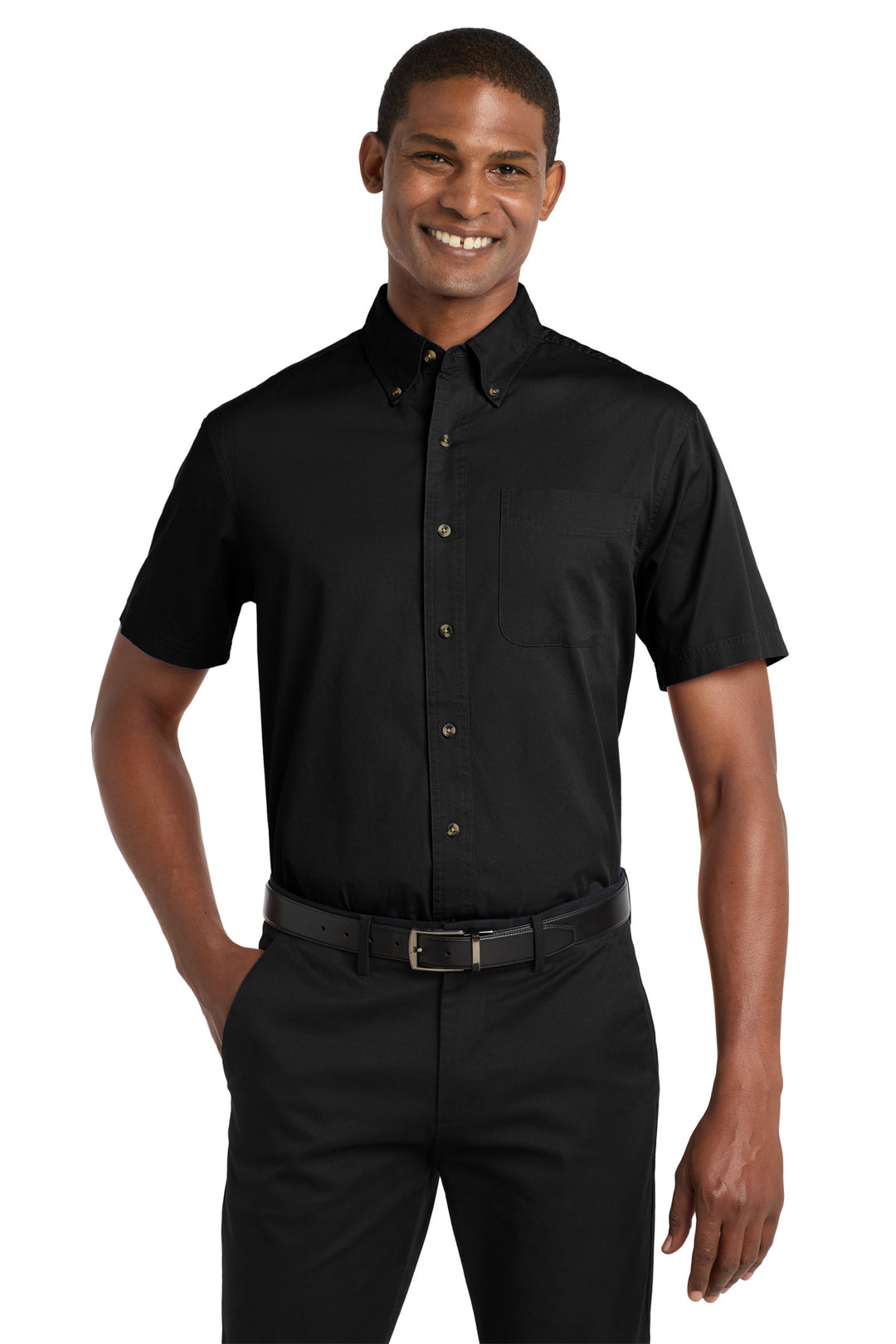 Port Authority Short Sleeve Twill Shirt. S500T