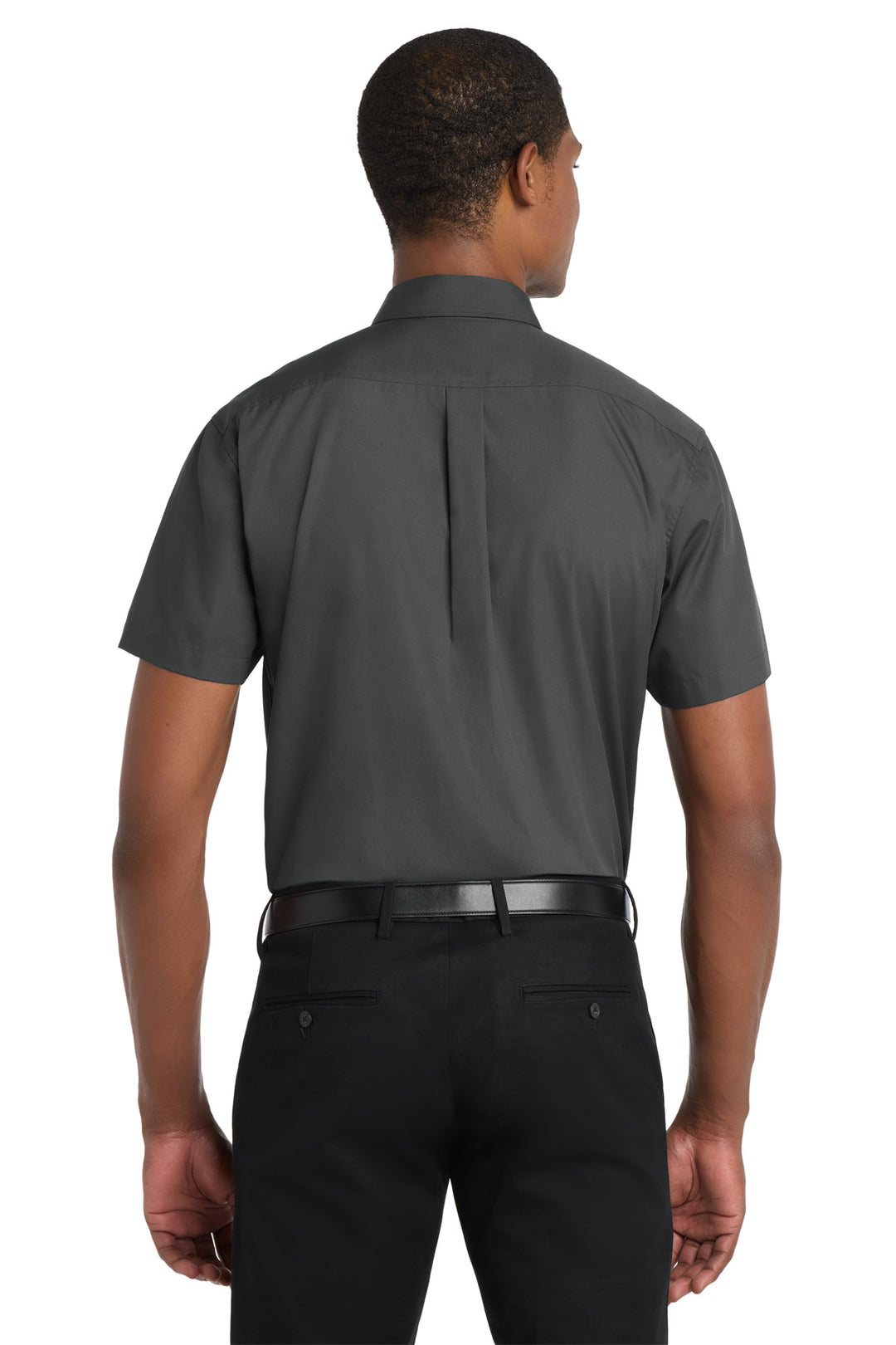 Port Authority Short Sleeve Carefree Poplin Shirt. W101