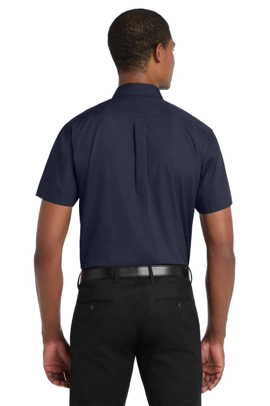 Port Authority Short Sleeve Carefree Poplin Shirt. W101