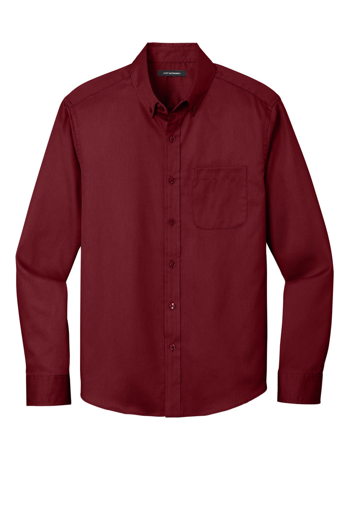 Port Authority Long Sleeve SuperPro React Twill Shirt. W808