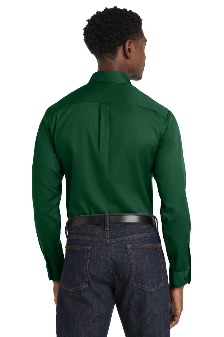 Port Authority Long Sleeve SuperPro React Twill Shirt. W808
