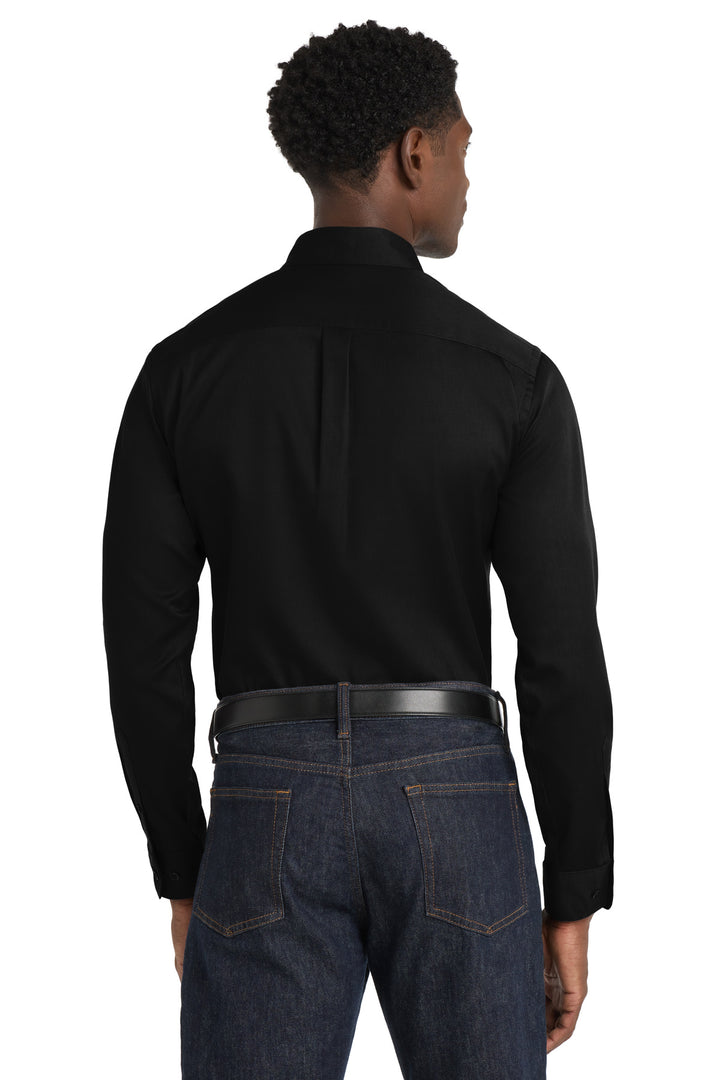 Port Authority Long Sleeve SuperPro React Twill Shirt. W808