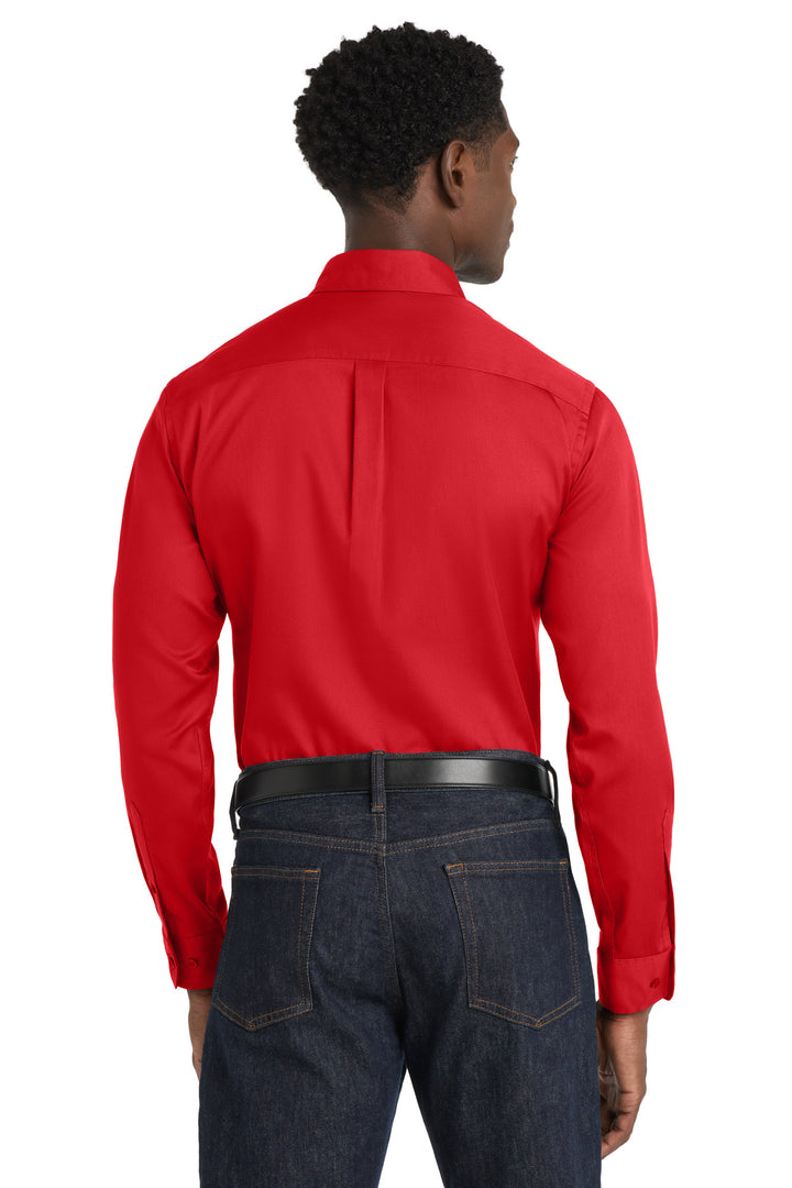 Port Authority Long Sleeve SuperPro React Twill Shirt. W808