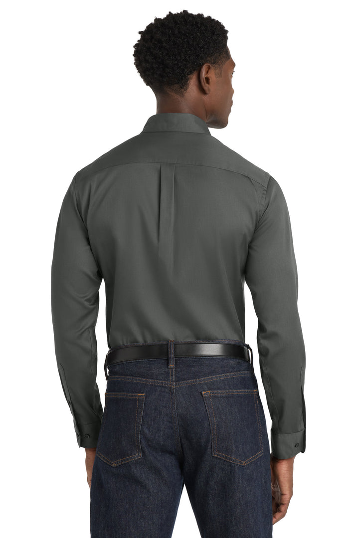 Port Authority Long Sleeve SuperPro React Twill Shirt. W808