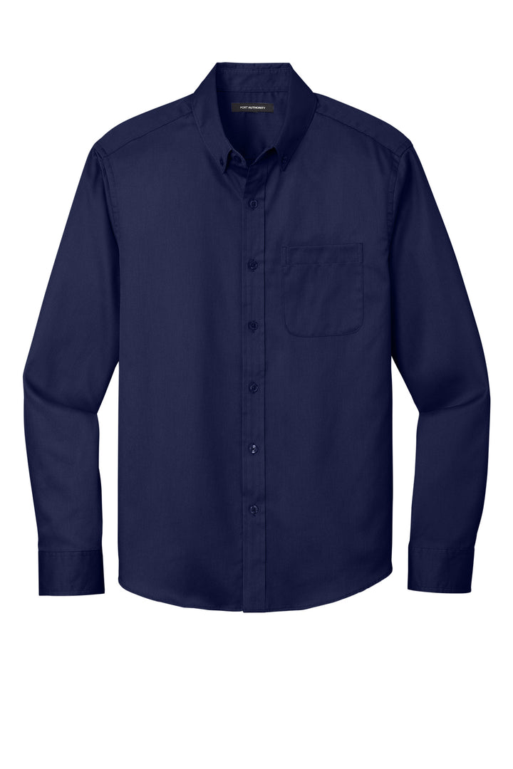 Port Authority Long Sleeve SuperPro React Twill Shirt. W808