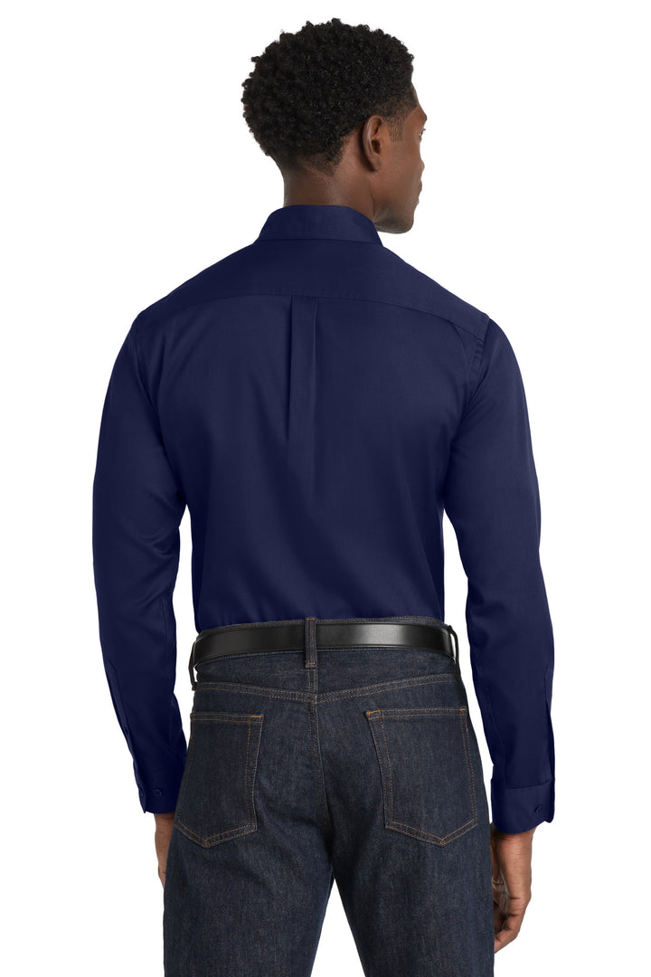 Port Authority Long Sleeve SuperPro React Twill Shirt. W808