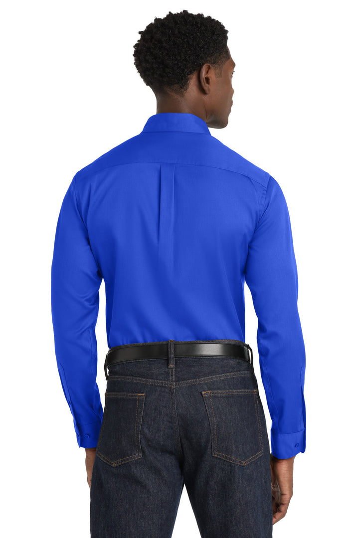 Port Authority Long Sleeve SuperPro React Twill Shirt. W808
