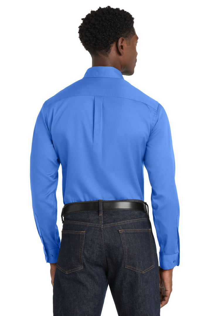 Port Authority Long Sleeve SuperPro React Twill Shirt. W808