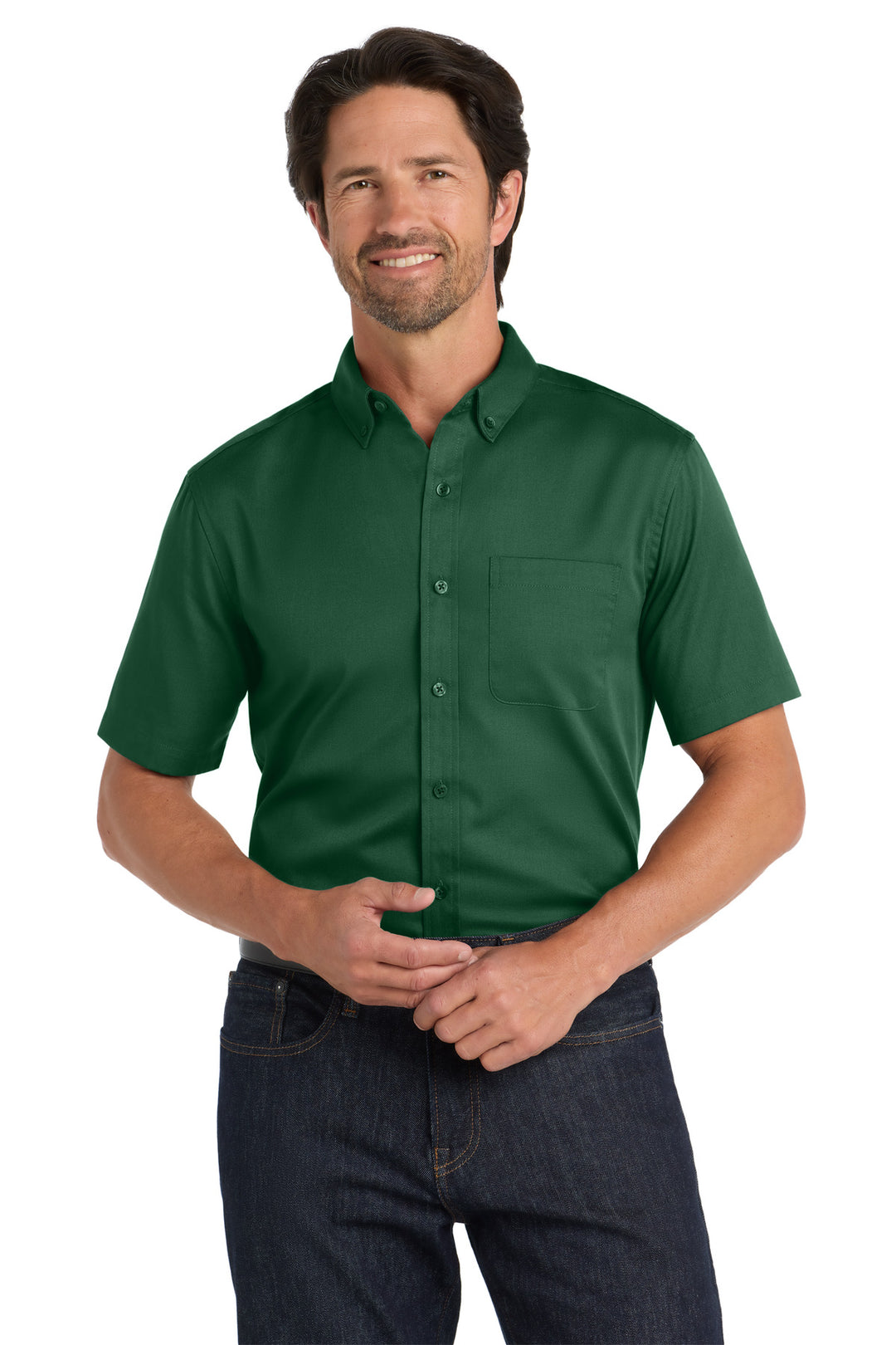 Port Authority Short Sleeve SuperPro React Twill Shirt. W809