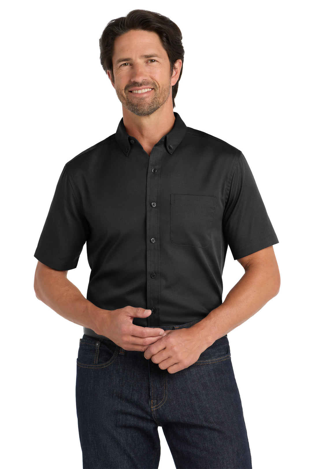 Port Authority Short Sleeve SuperPro React Twill Shirt. W809