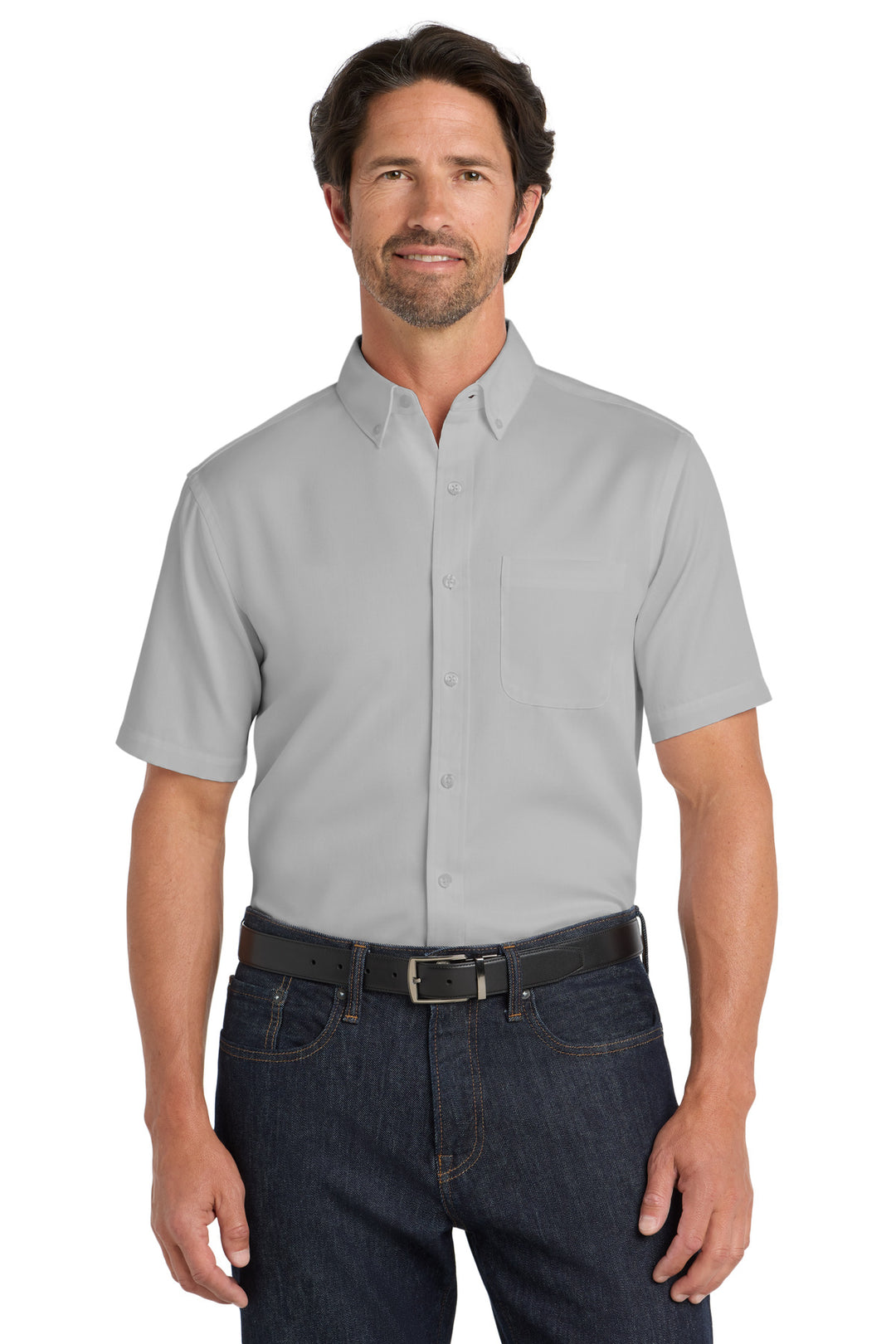 Port Authority Short Sleeve SuperPro React Twill Shirt. W809