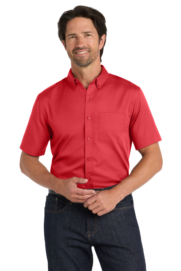 Port Authority Short Sleeve SuperPro React Twill Shirt. W809