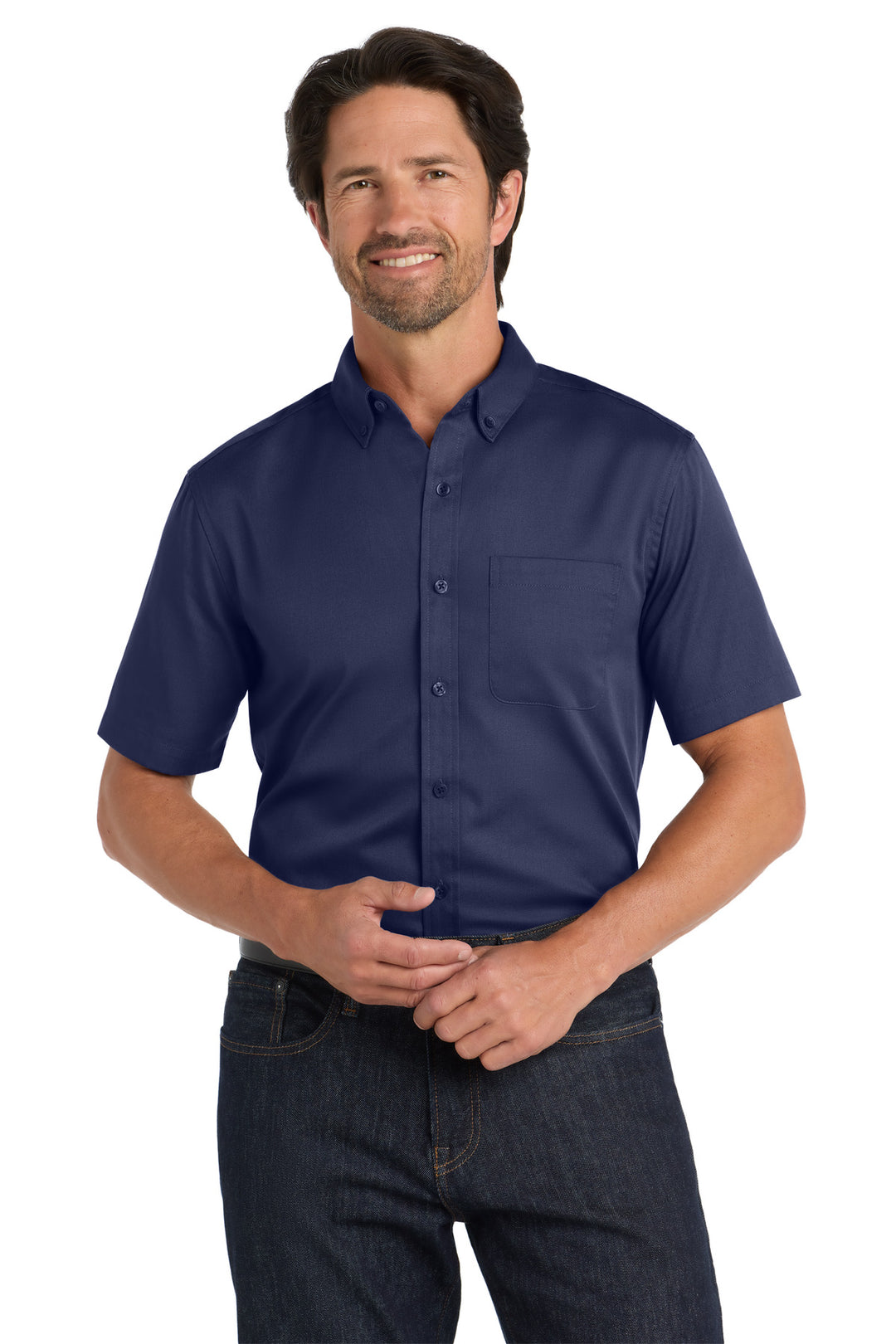 Port Authority Short Sleeve SuperPro React Twill Shirt. W809