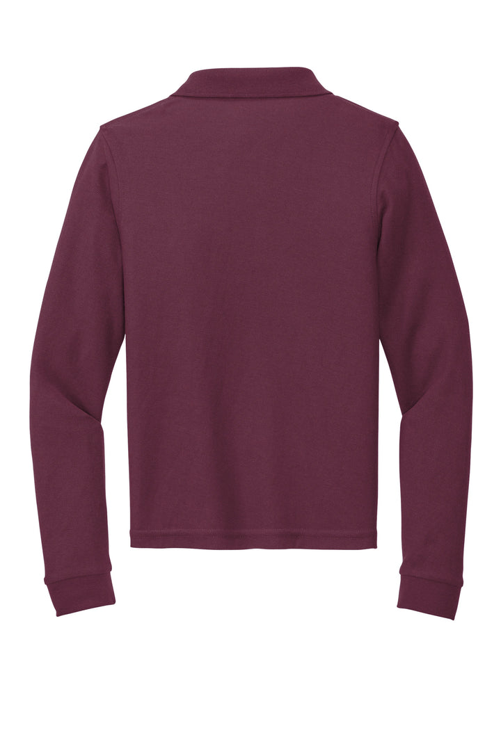 Port Authority Youth Long Sleeve Silk Touch Polo.  Y500LS