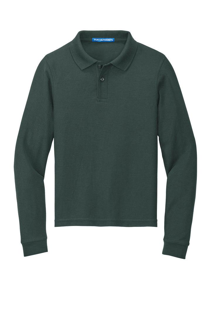 Port Authority Youth Long Sleeve Silk Touch Polo.  Y500LS