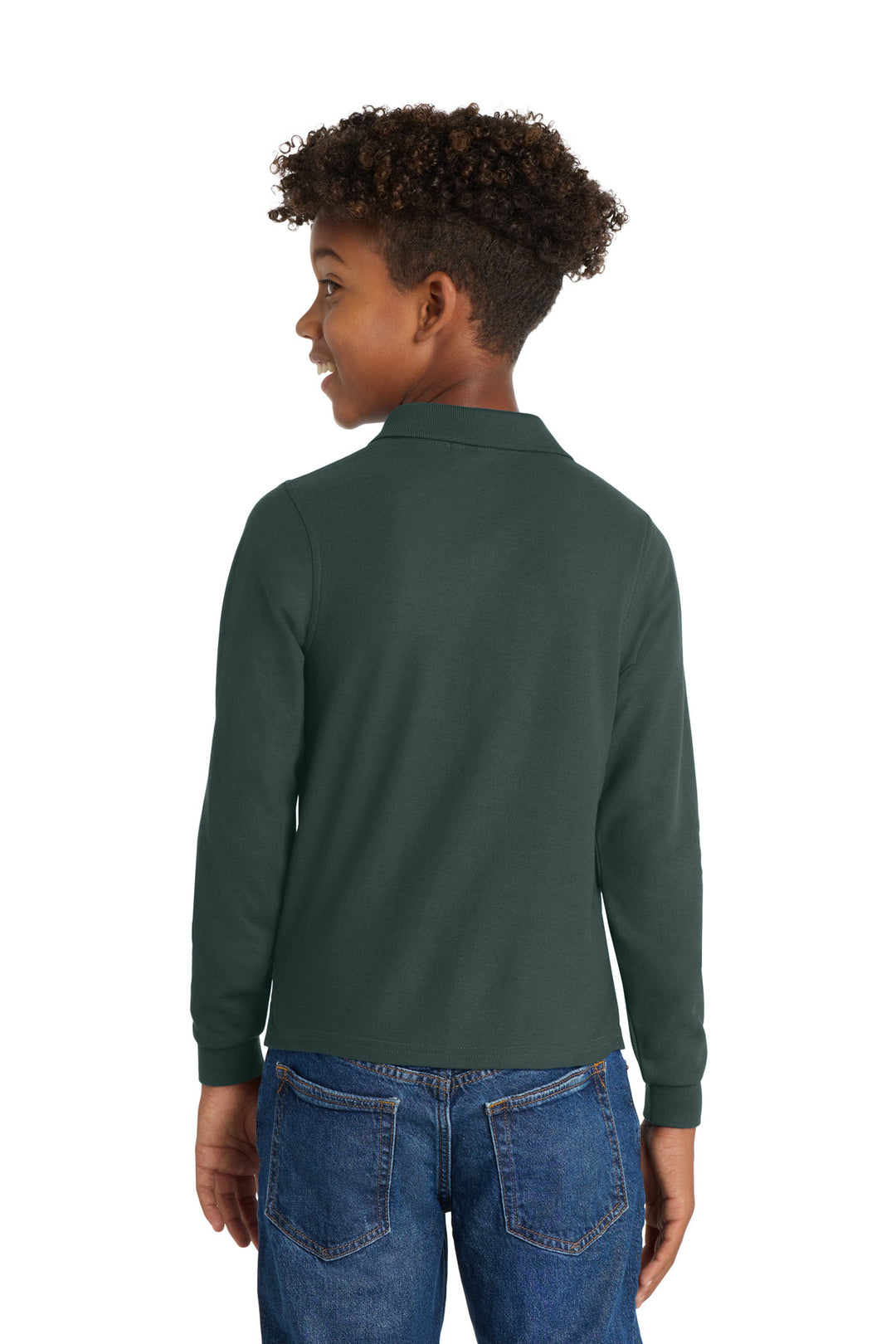 Port Authority Youth Long Sleeve Silk Touch Polo.  Y500LS